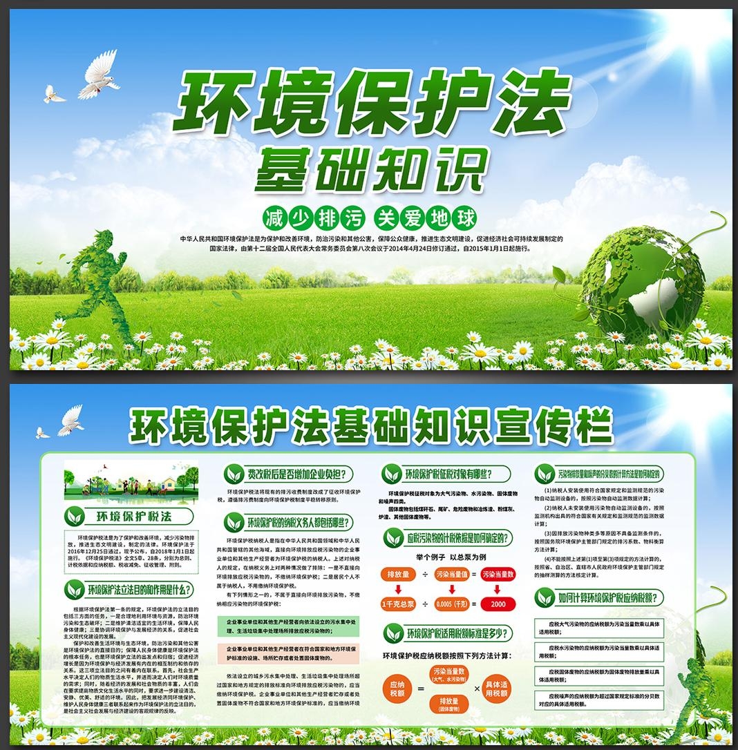 环境保护法展板宣传栏 (1)