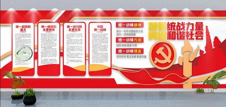 统一战线背景形象文化墙 (38)