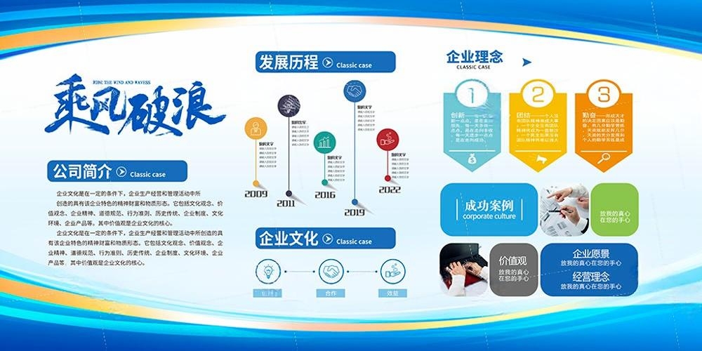 企业公司简介文化发展历程展板 (14)