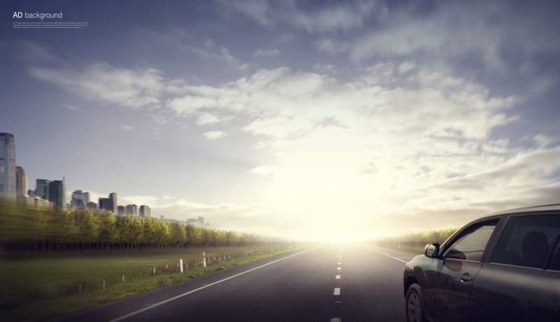 动感酷炫汽车户外广告宣传背景海报 (17)