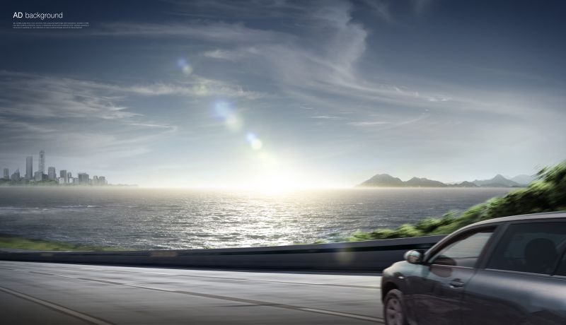 动感酷炫汽车户外广告宣传背景海报 (12)