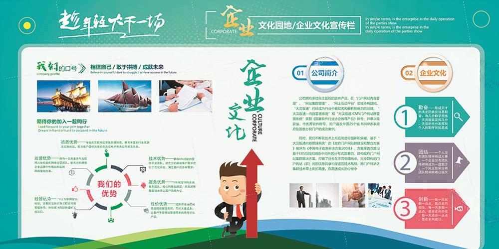 企业公司简介文化发展历程展板 (2)