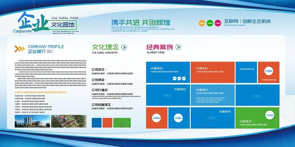 企业公司简介文化发展历程展板 (10)