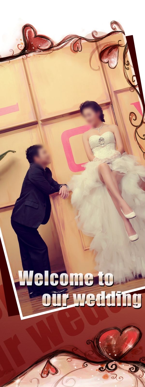 影楼婚纱婚庆迎宾展架促销宣传易拉宝素材 (30)