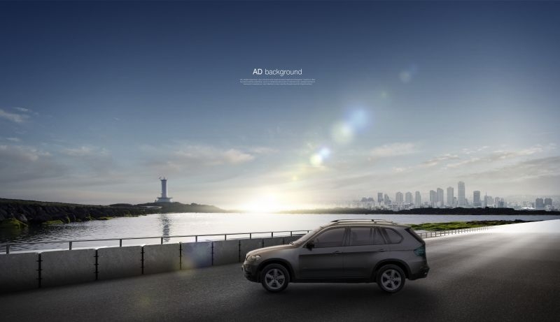 动感酷炫汽车户外广告宣传背景海报 (11)