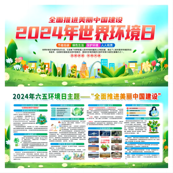 2024年世界环境日展板海报宣传栏六五环境日图片素材13