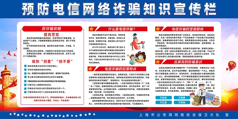 预防电信诈骗宣传宣传栏 (2)