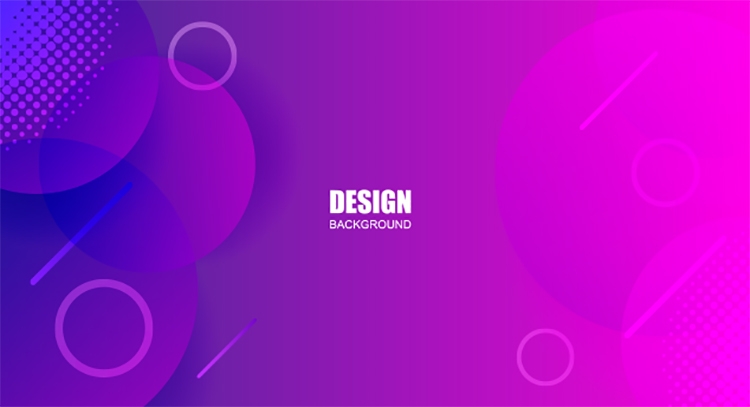 科技感几何渐变线条会议科技kv主视觉海报背景4