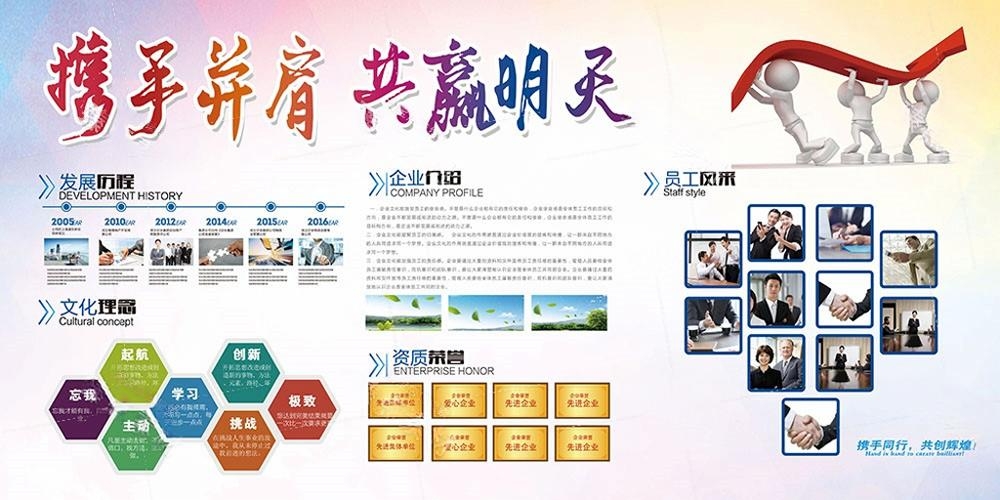 企业公司简介文化发展历程展板 (9)