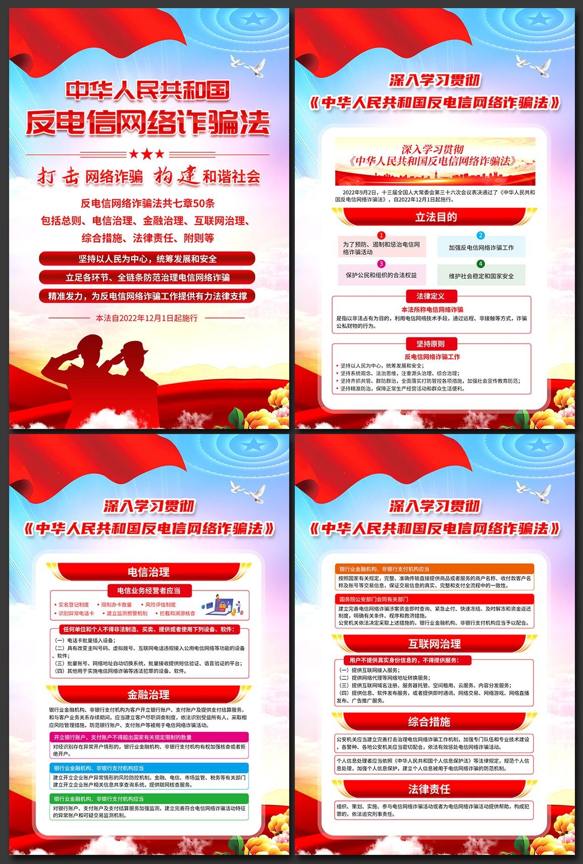 反电信网络诈骗法套图海报 (3)