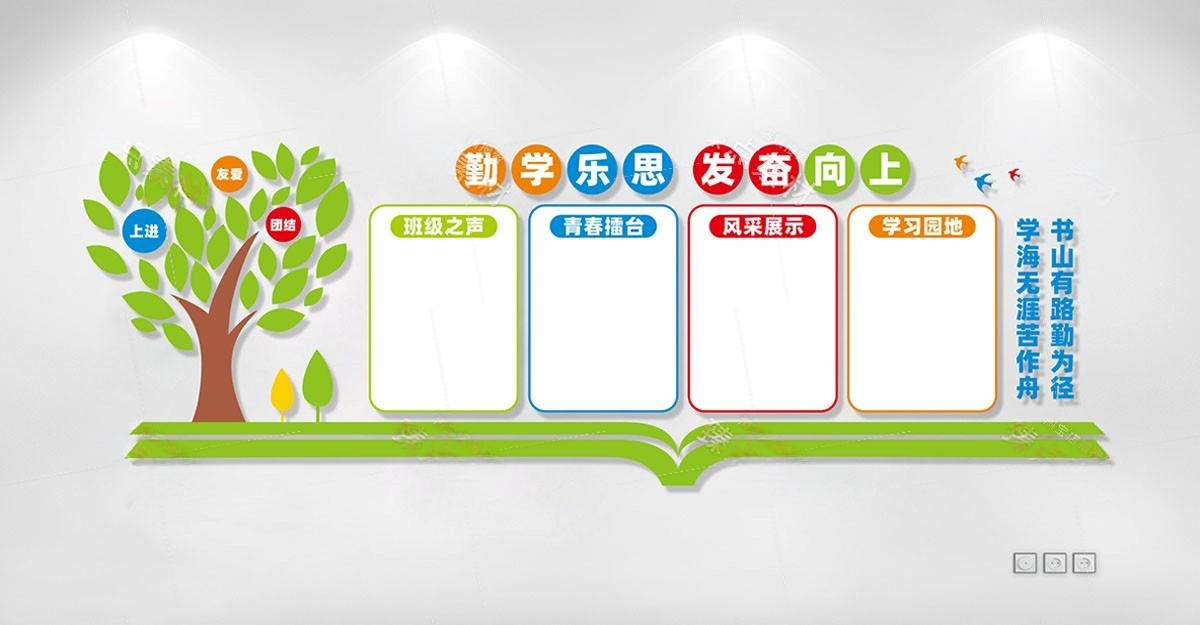 学校校园班级学习园地文化墙 (17)