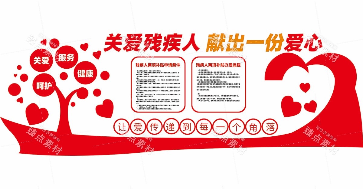 关爱残疾人之家康复中心文化墙 (10)