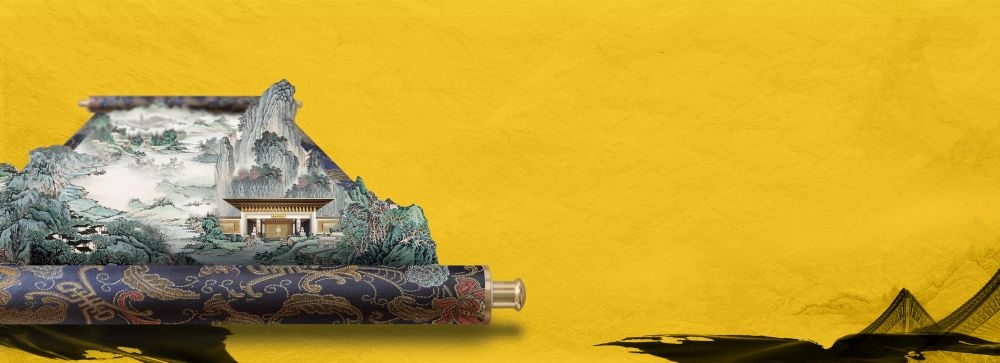 房地产围挡广告宣传主视觉KV卷轴海报背景展板模板  (38)