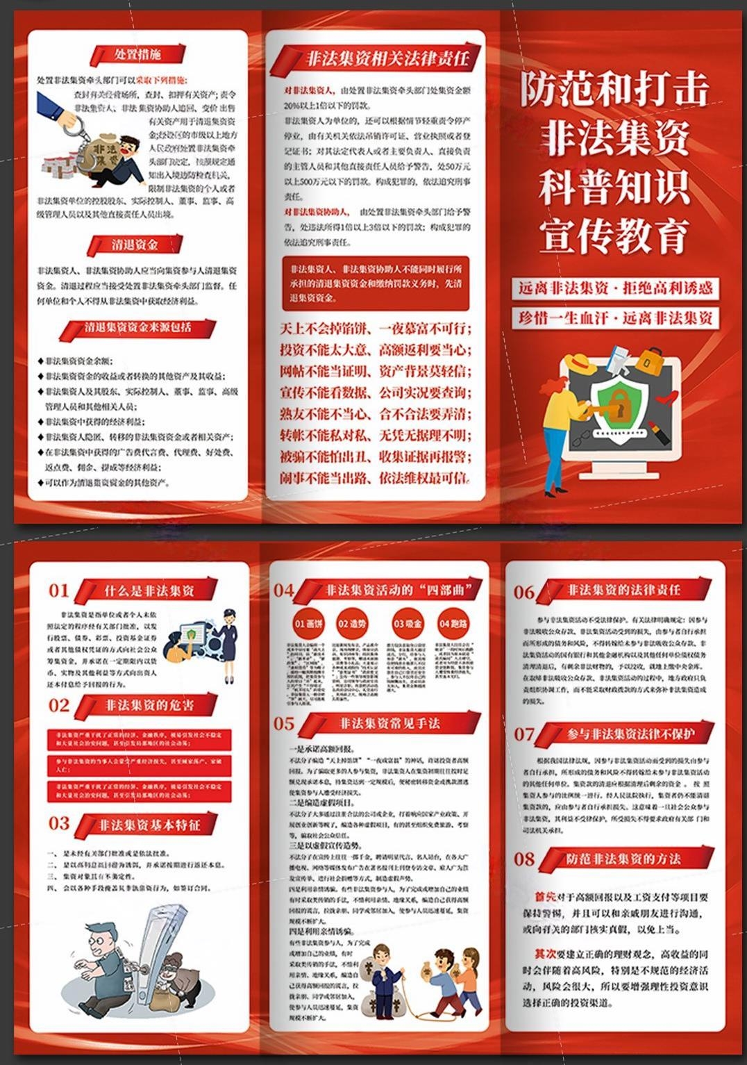 打击防范非法集资宣传三折页 (4)