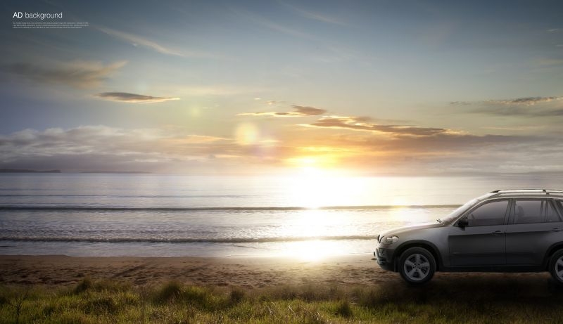 动感酷炫汽车户外广告宣传背景海报 (20)