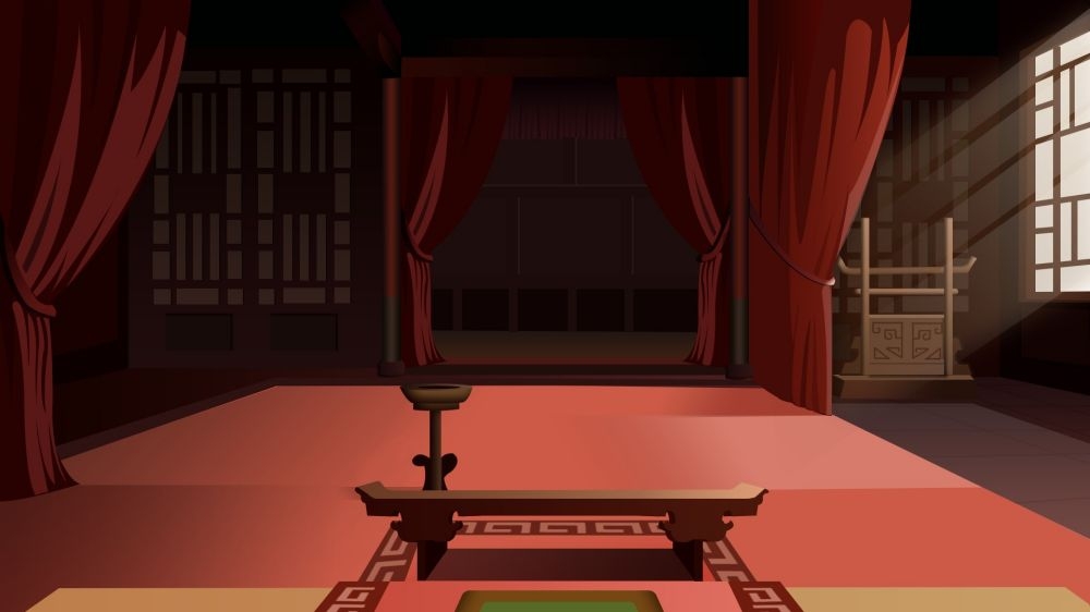 古建筑中国风国潮城市海报插画扁平印象地标 (35)