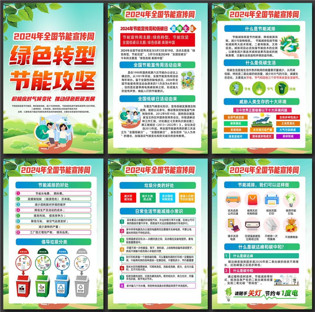 2024节能宣传周海报挂画