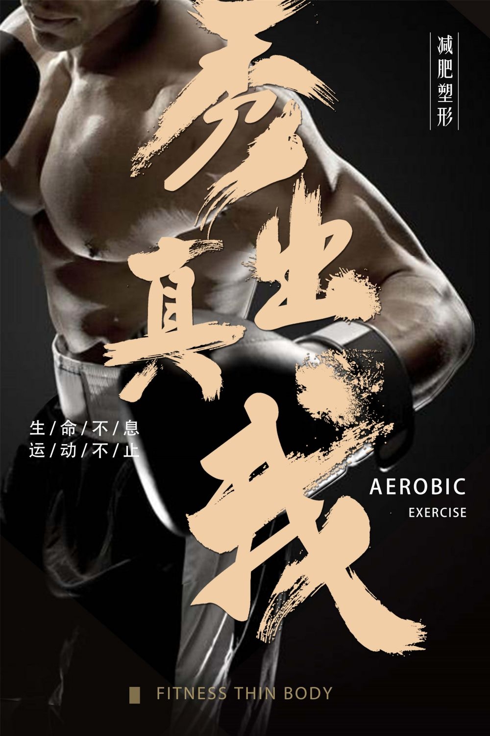 拳击俱乐部比赛散打搏击海报 (43)