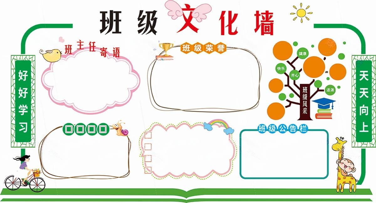 学校校园班级学习园地文化墙 (12)