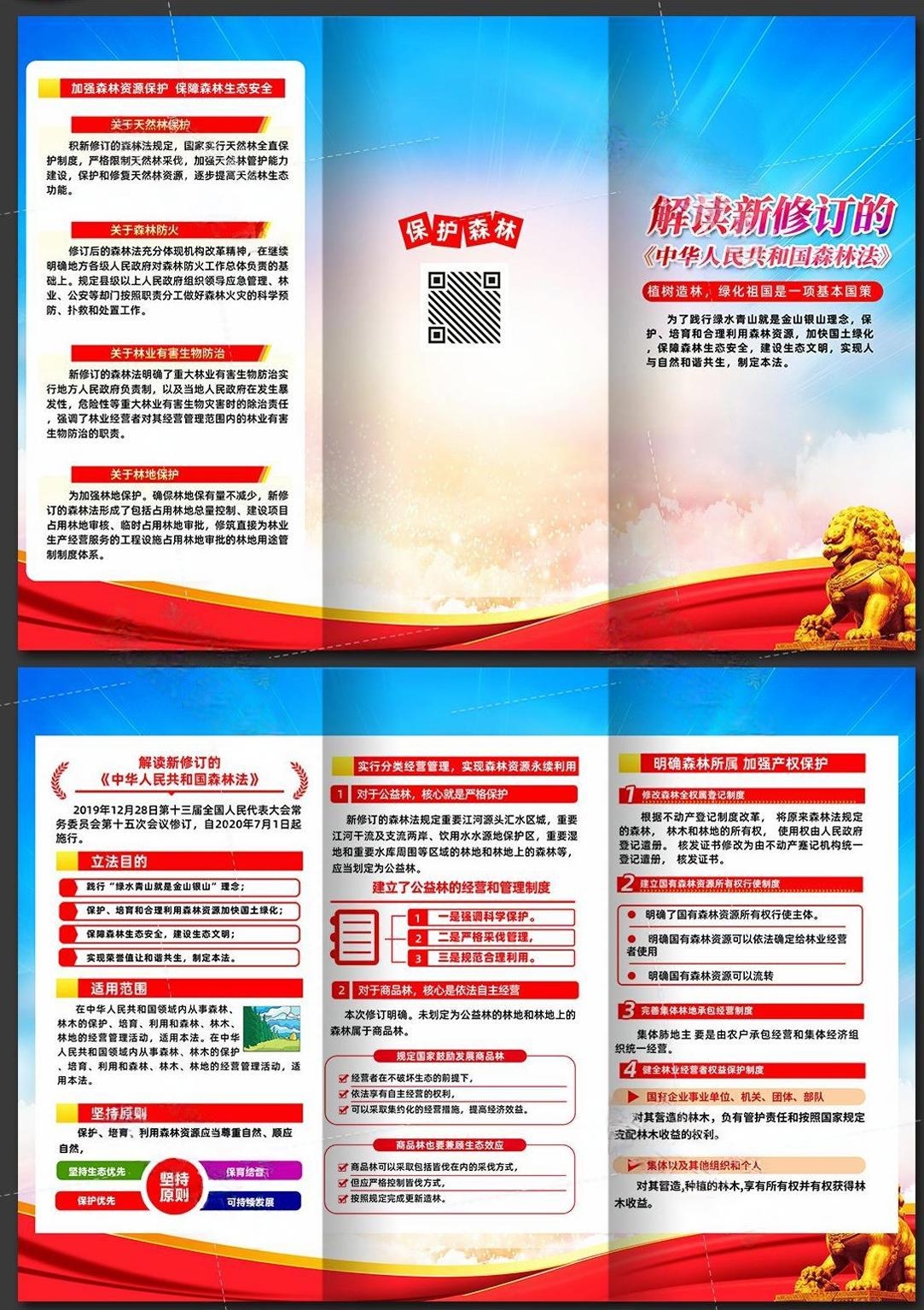 中华人民共和国森林法三折页 (2)