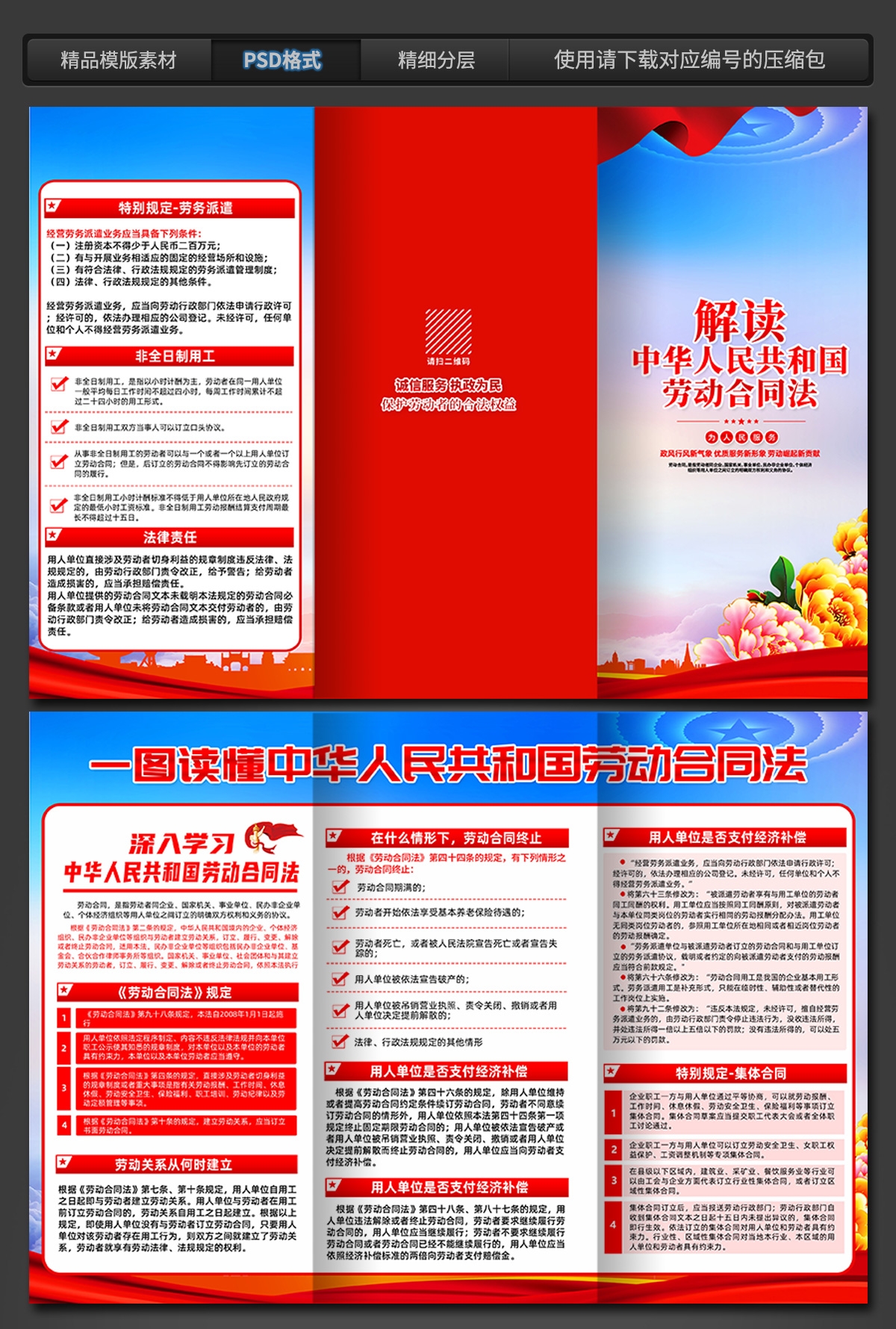 中华人民共和国劳动合同法宣传三折页 (1)