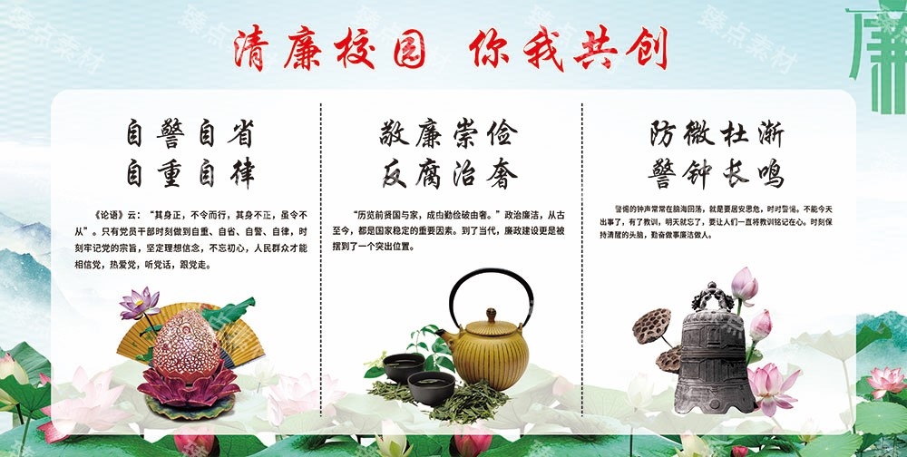 创清廉学校文化进校园宣传栏展板 (15)