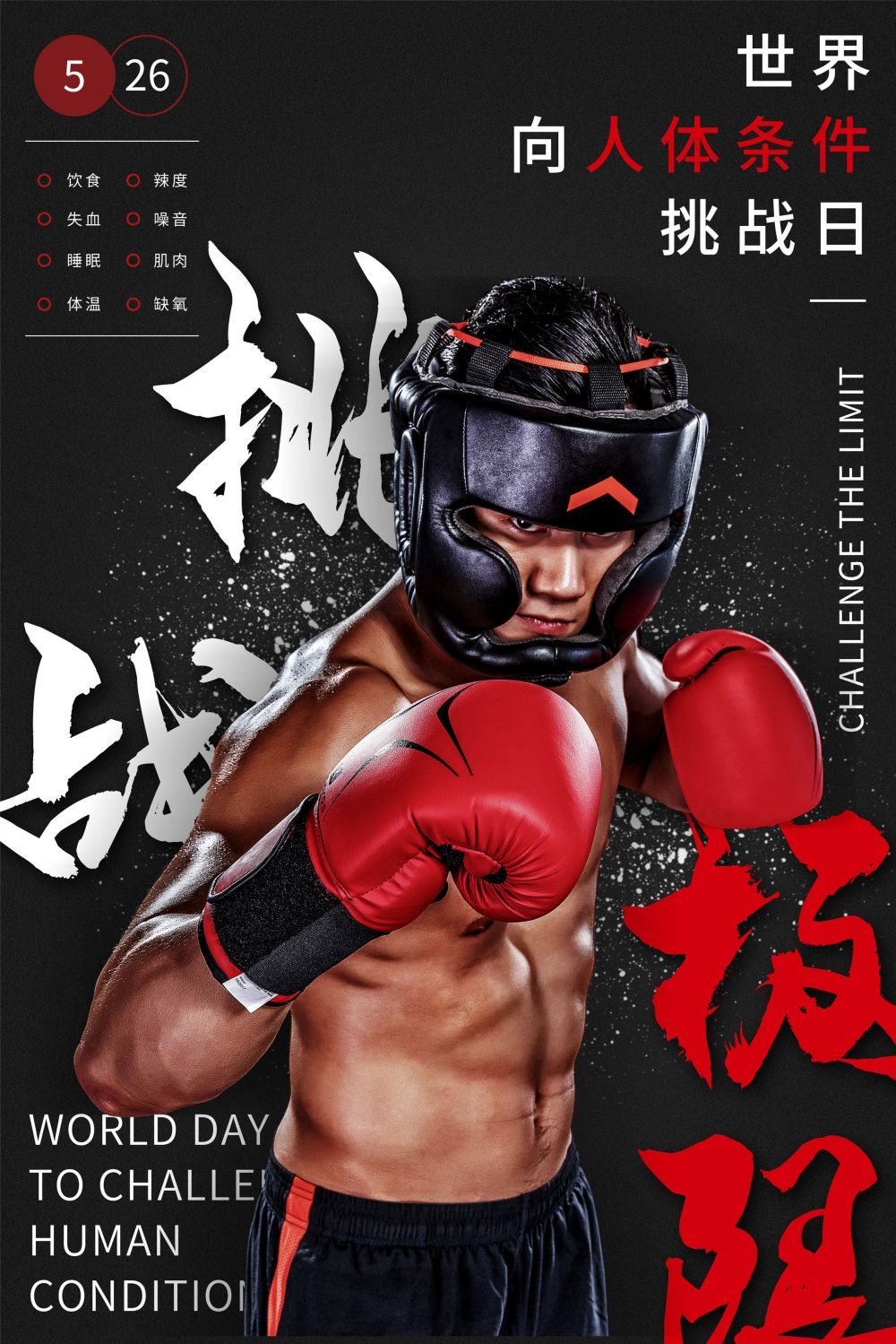 拳击俱乐部比赛散打搏击海报