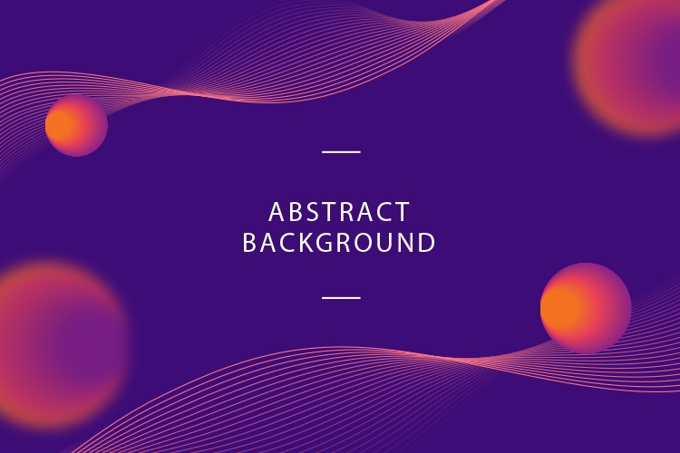 科技感几何渐变线条会议科技kv主视觉海报背景29