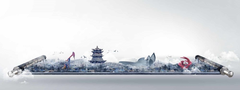 房地产围挡广告宣传主视觉KV卷轴海报背景展板模板  (46)