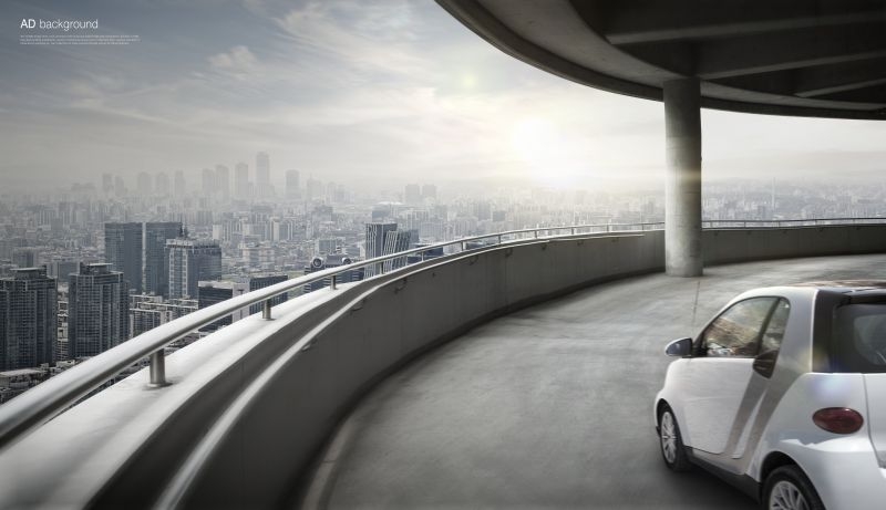 动感酷炫汽车户外广告宣传背景海报 (9)