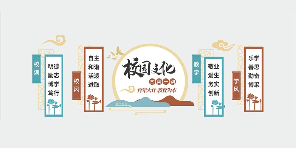 学校校园班级文化墙75