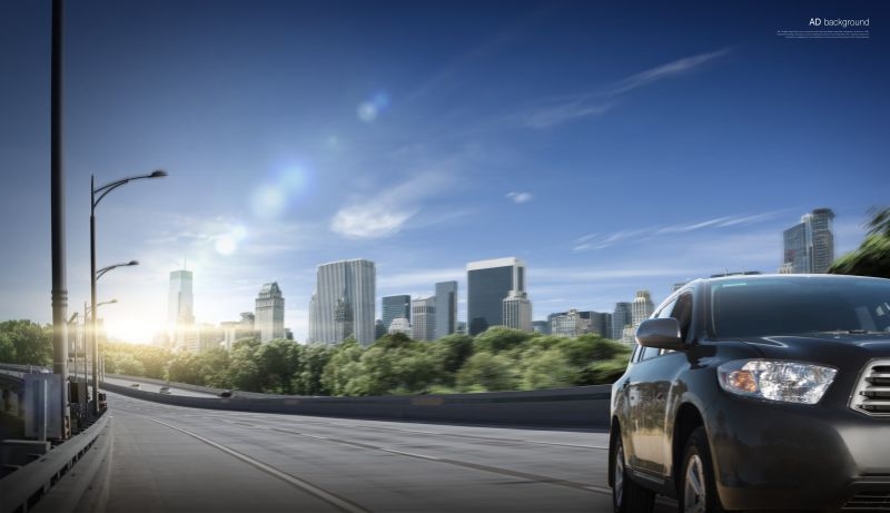 动感酷炫汽车户外广告宣传背景海报 (4)