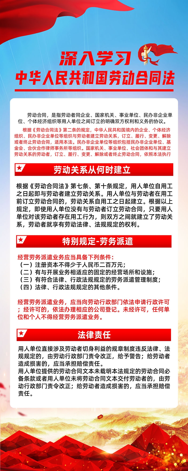 中华人民共和国劳动合同法宣传海报 (1)