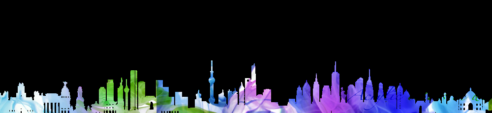 城市剪影PNG免抠元素