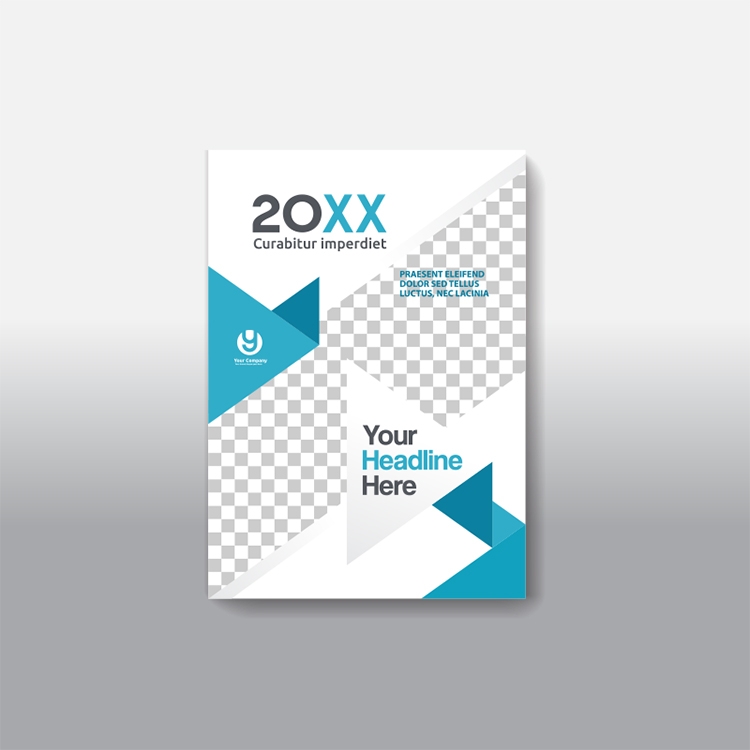 简约企业公司科技画册书籍文档产品封面模板 (2)