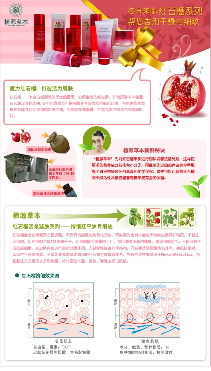 粉红色化妆品详细页面PSD模板