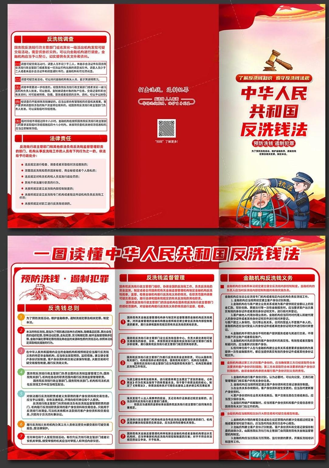 反洗钱防范知识宣传三折页 (1)