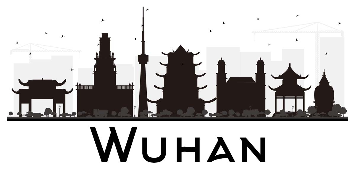 国潮武汉城市建筑线稿插画平面海报素材 (2)