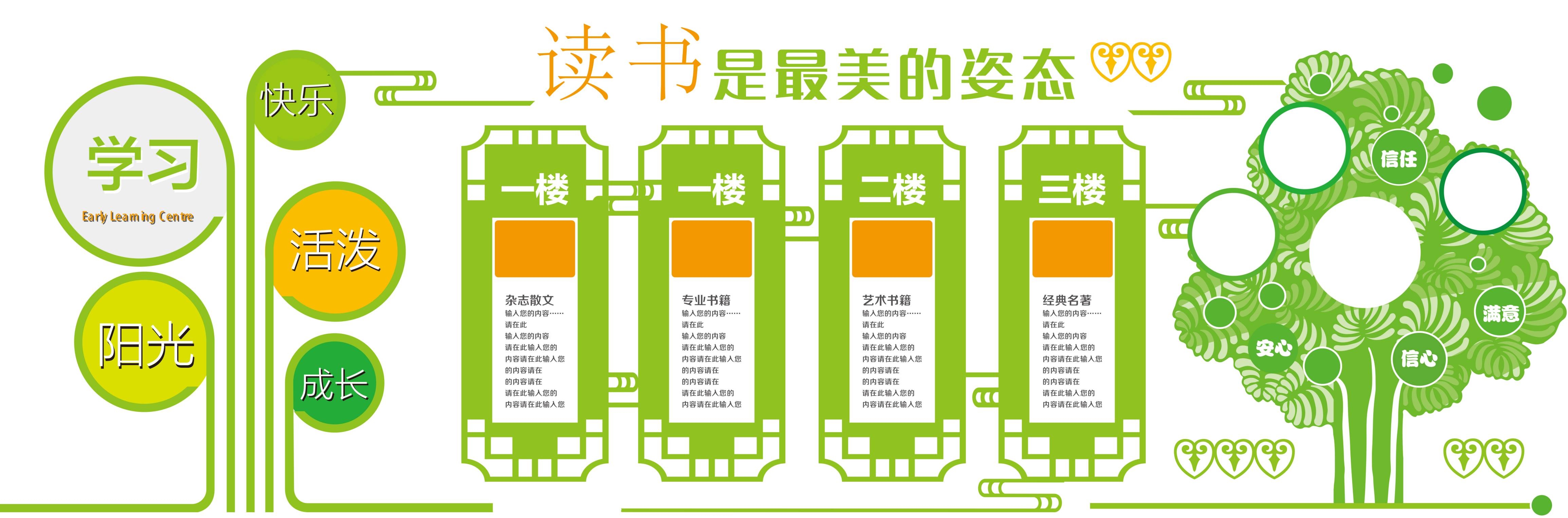 学校文化墙学习园地幼儿园中小学教育展板设计素材源文件28