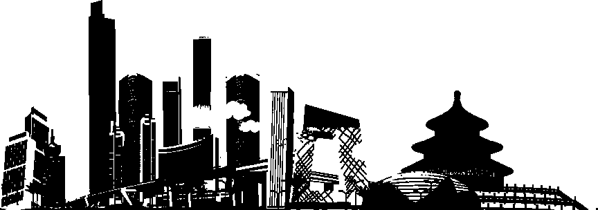 城市剪影PNG免抠元素