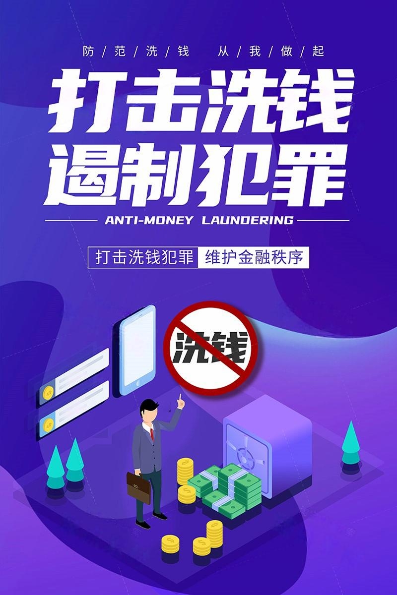 反洗钱防范知识宣传海报套图 (4)