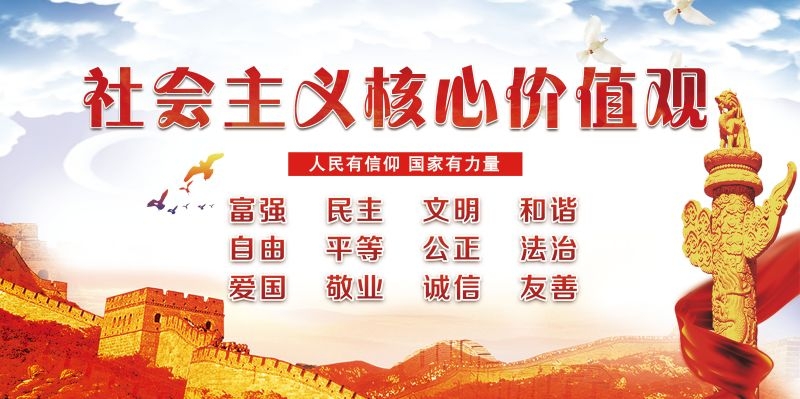 社会主义核心价值观宣传海报展板