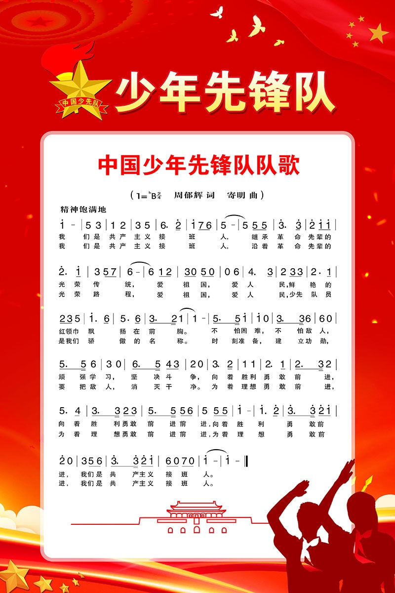 横版中国少年先锋队做一名合格少先队员宣传栏展板
