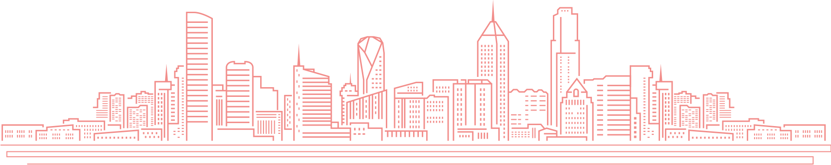 城市剪影PNG免抠元素