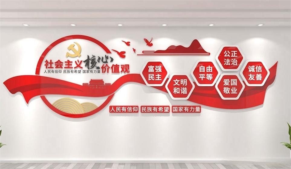社会主义核心价值观党建文化墙