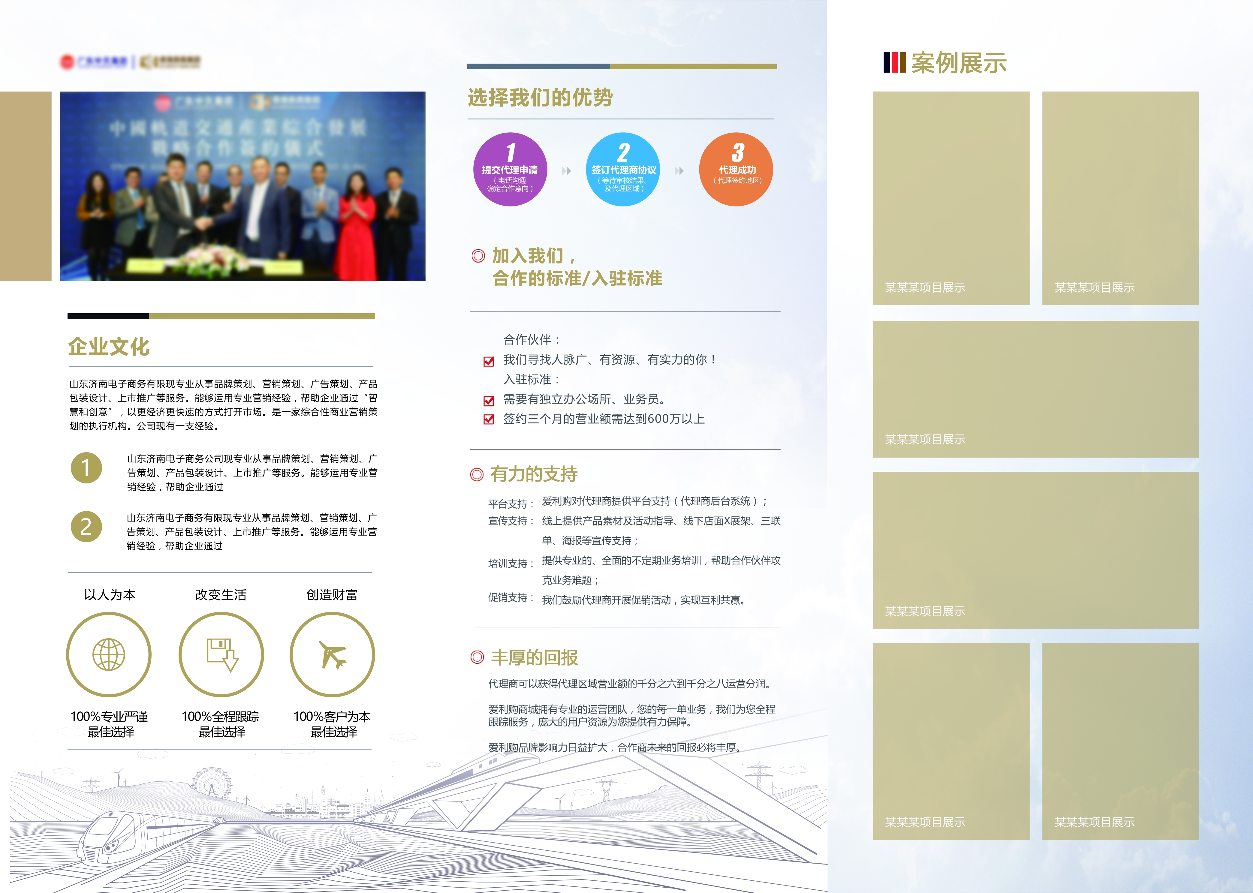 各类创意三折页127