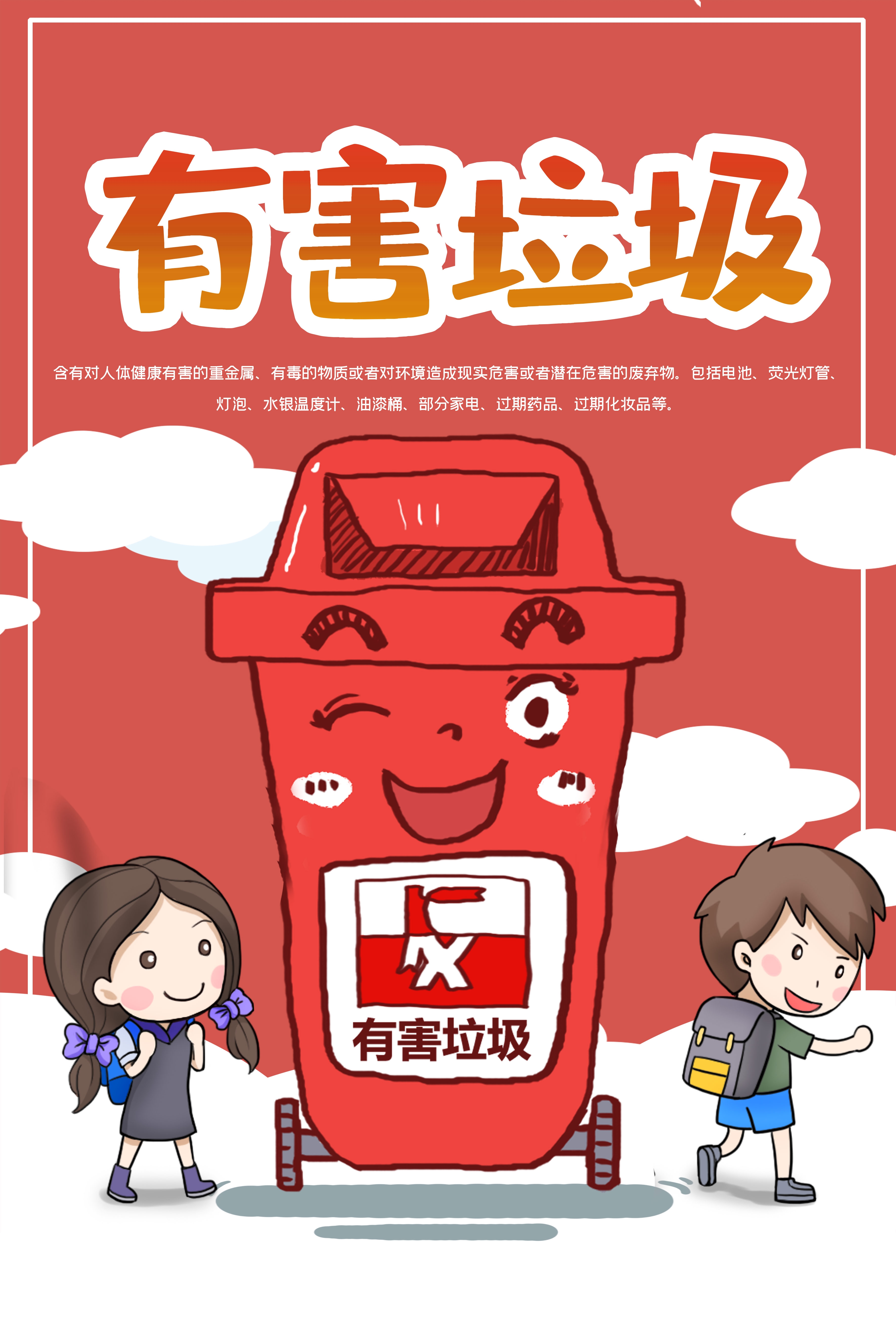 垃圾分类从我做起循环利用绿色环保垃圾不落地海报展板167