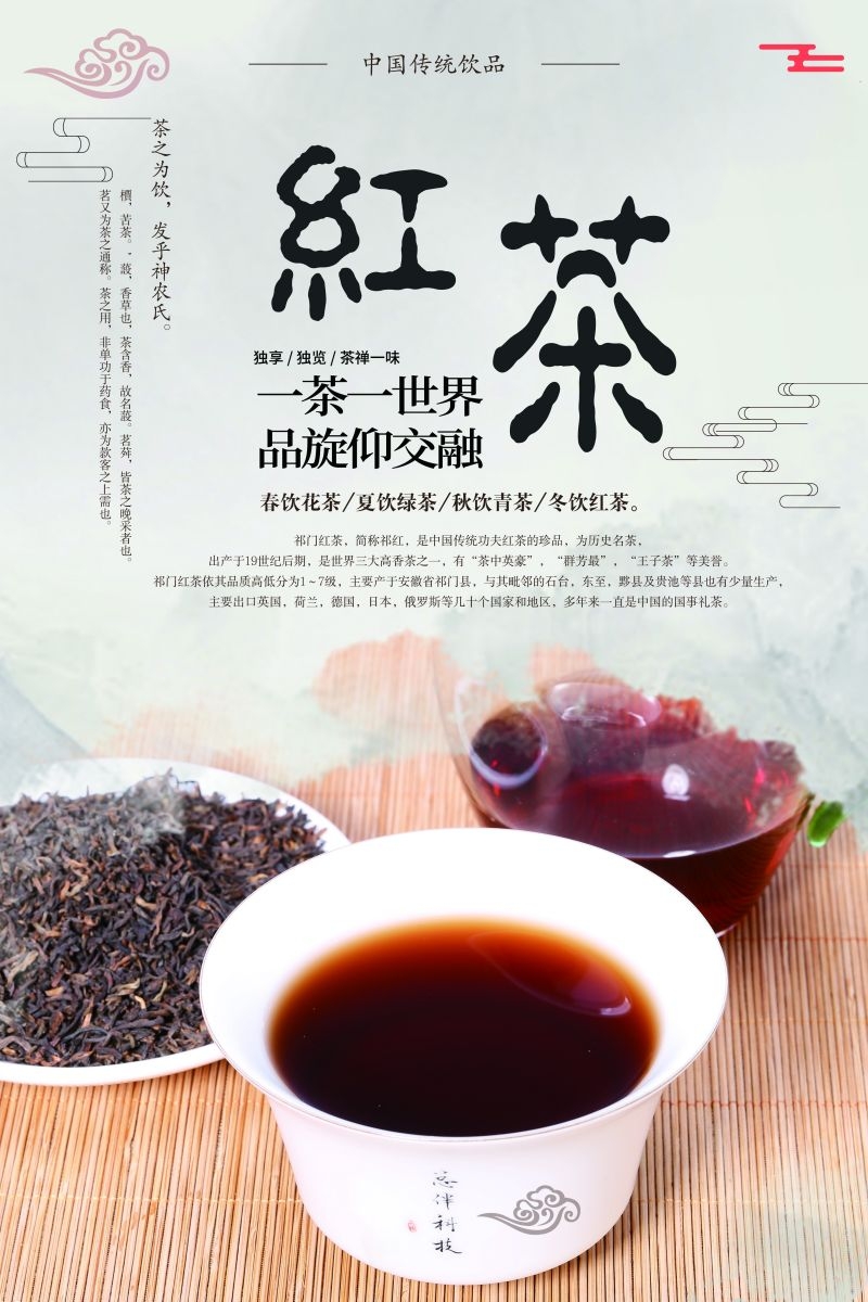 茶叶红茶促销宣传海报广告设计素材