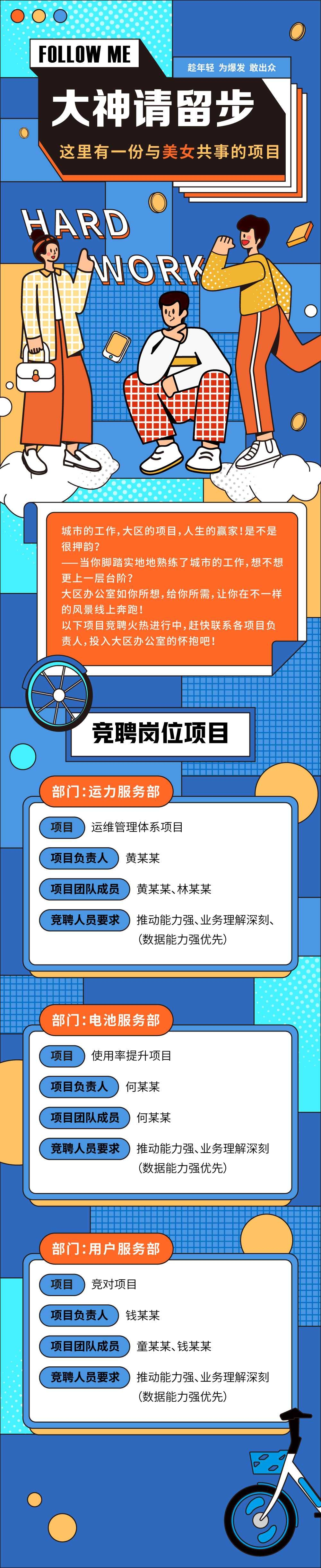 企业招聘长图诚聘精英科技公司校园招聘设计素材源文件模板3