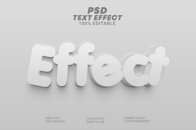 PS卡通3D质感立体效果字体特效文字效果